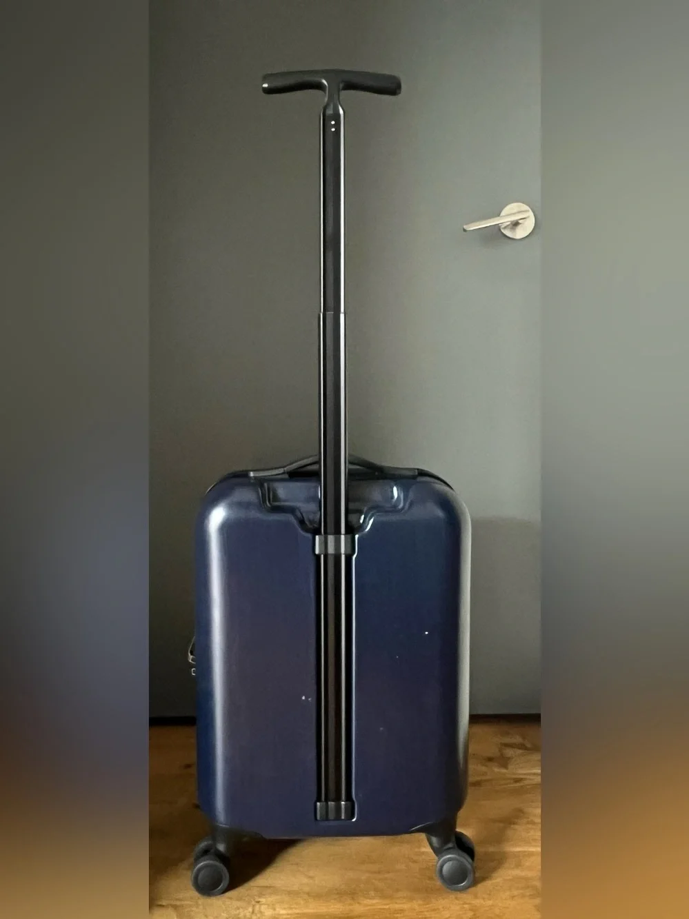 Emporio Armani Navy Hard-Shell Carry-On Spinner